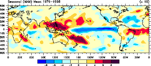 SOI precipitation MAM